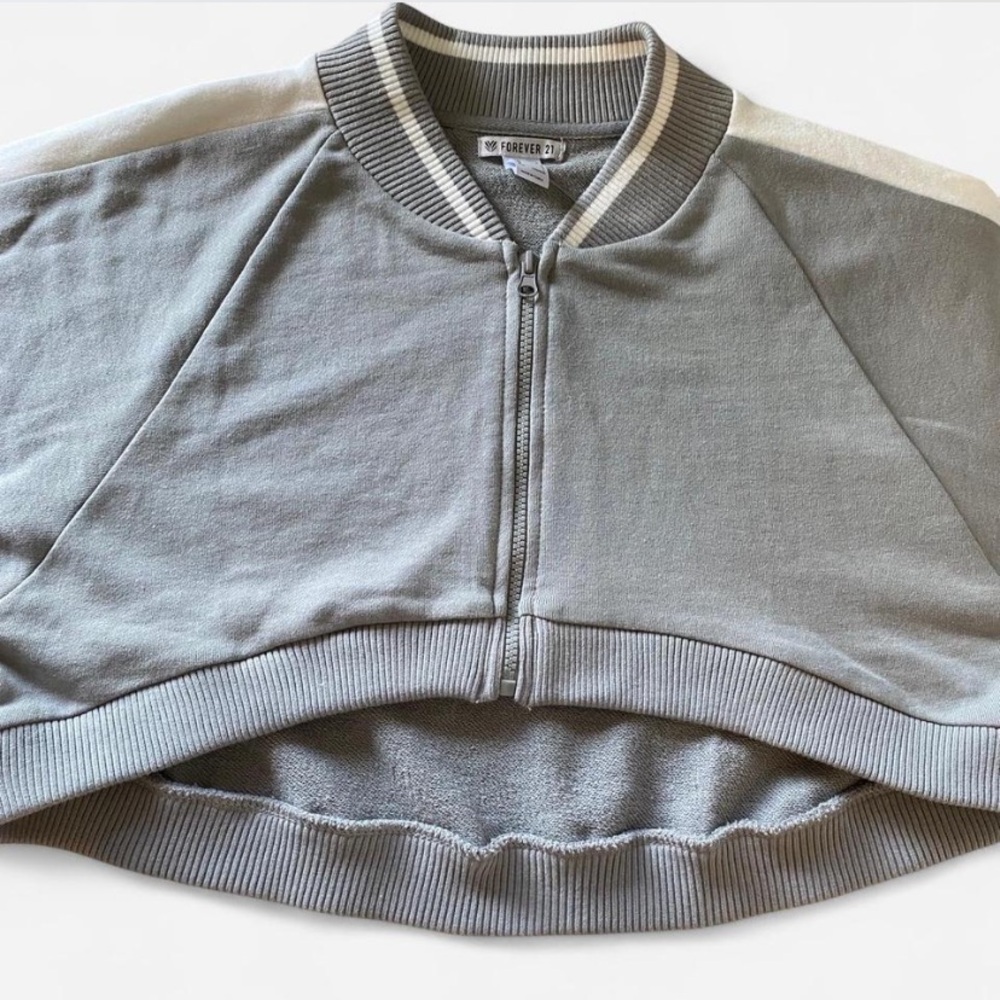 Forever 21 Gray Bomber Jacket